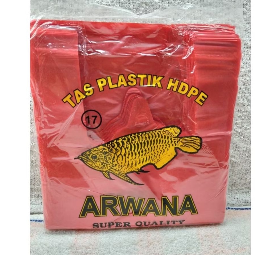 PLASTIK MERAH ARWANA UK 17 (1BKS)