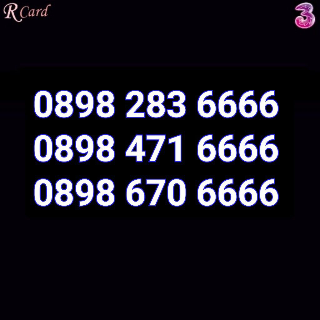 Perdana Nomor Cantik Tri Three 11 Digit Kwartet 6666