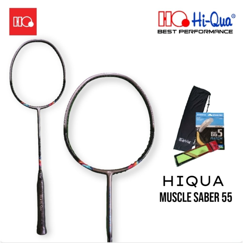 Raket HIQUA MUSCLE SABER 55 Original 3U 32Lbs