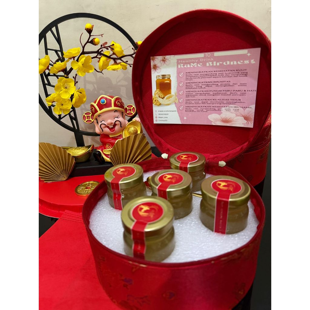 Hampers Imlek, Birdnest, RaMe Birdnest, 5 botol, minuman kesehatan