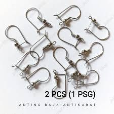 Rangka Kait Anting 2 Pcs Bahan Monel Anti Karat Satu Pasang Anti Luntur