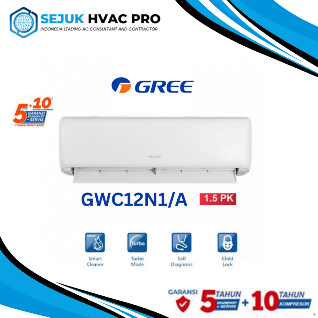 AC Gree 1,5 PK Standard GWC 12N1/A