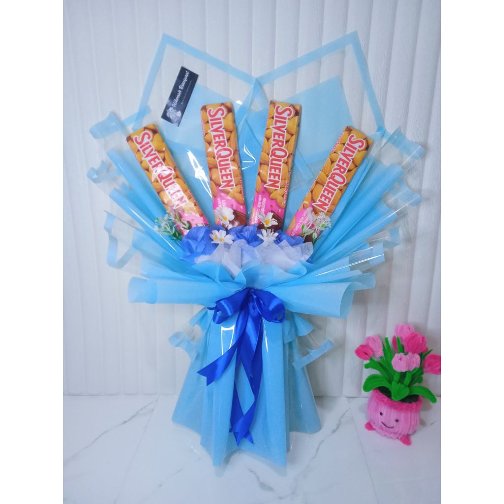 buket valentine buket coklat Silverqueen