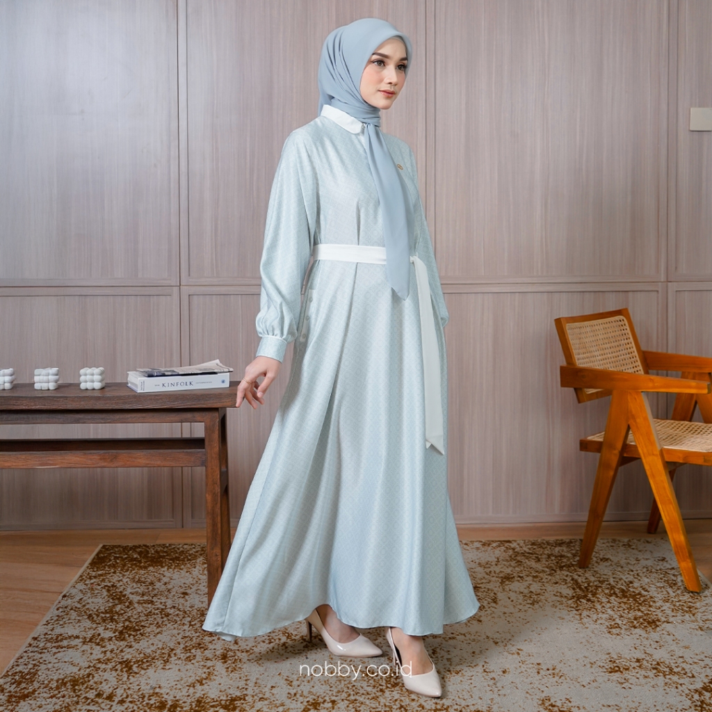 Nobby - Tiara Gamis Dress Wanita Modern Pita Korean Style