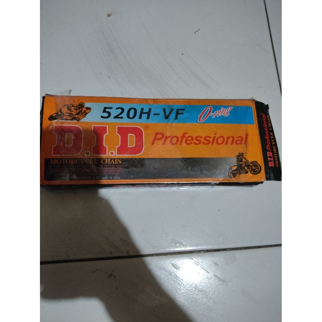 Rantai DID japan 428 O ring 520HV 120L baru