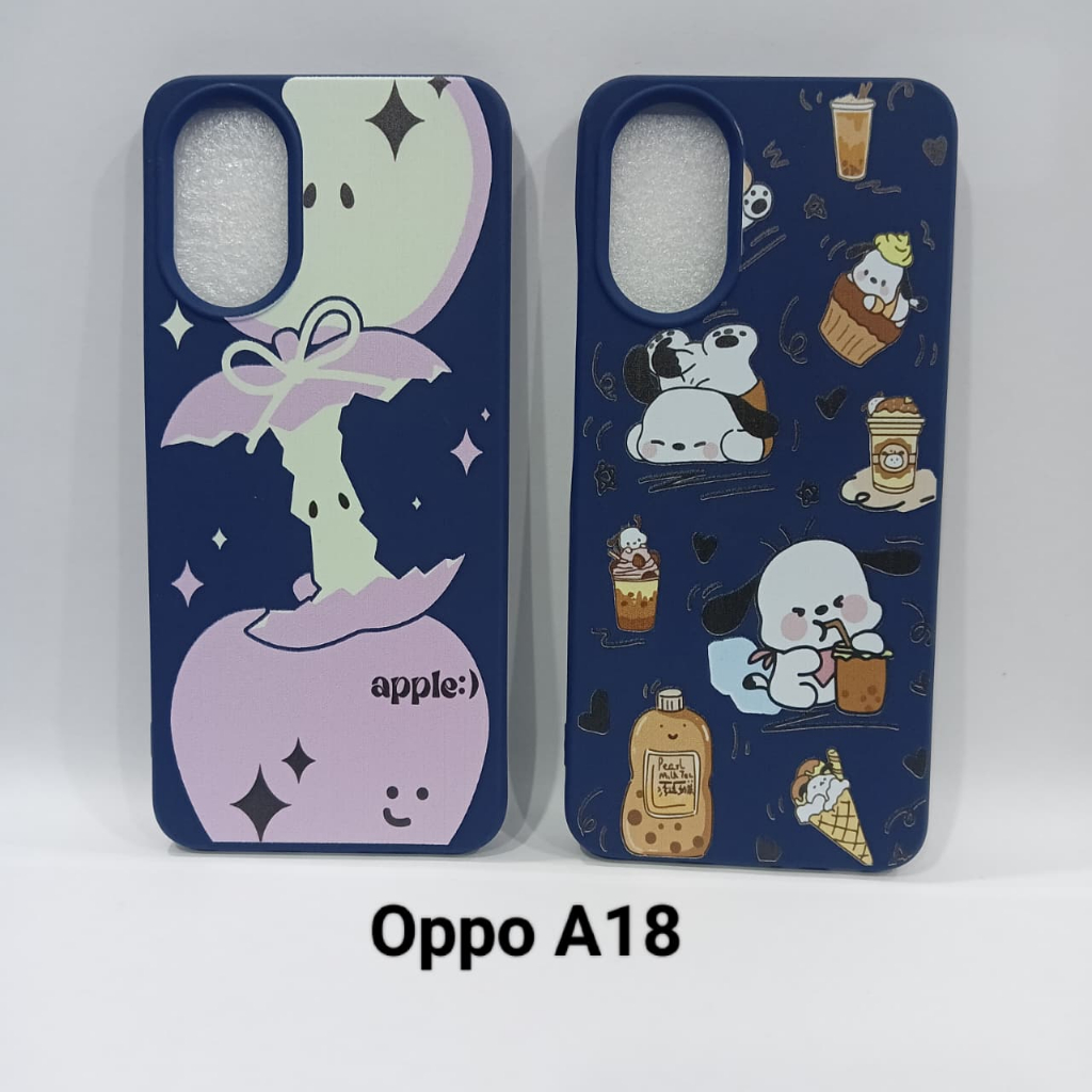 SoftCase casing  Motif Macaron Oppo A16