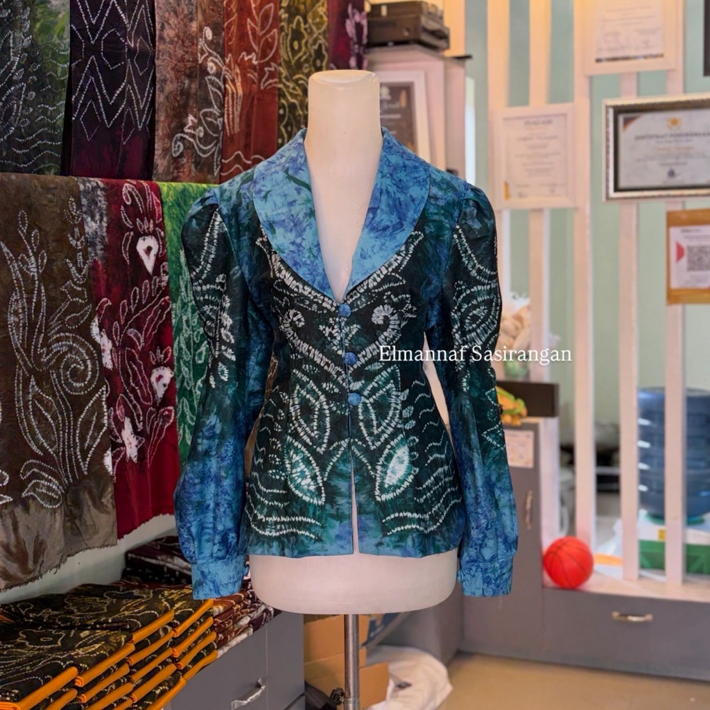 blouse wanita sasirangan