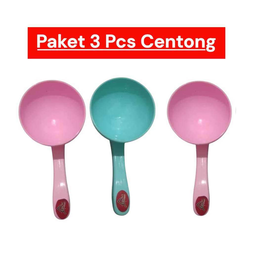 PAKET 3 PCS CENTONG NASI PADANG PLASTIK SETENGAH LINGKARAN