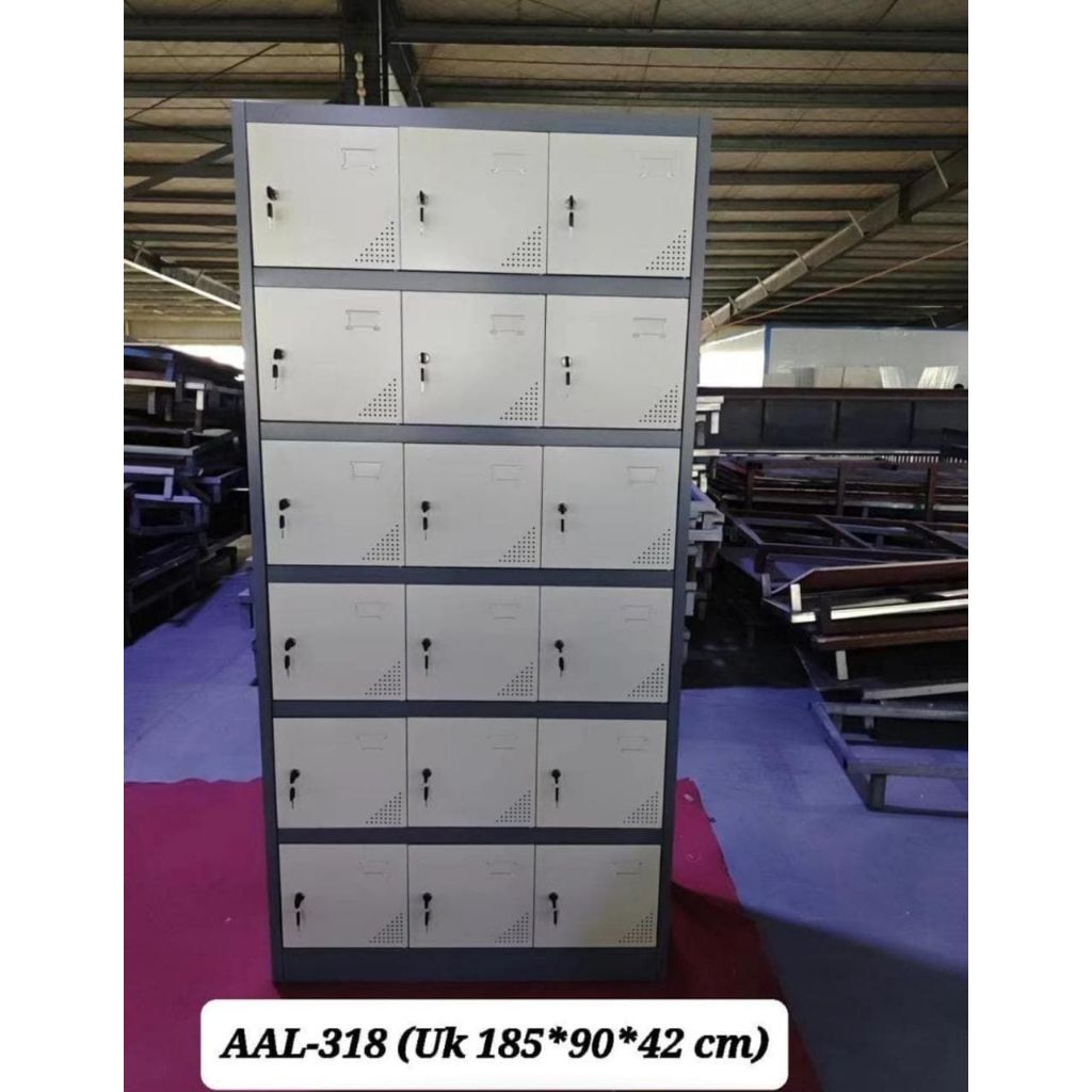 Loker Kabinet AKantor Full Besi 18 Pintu Acero AAL 318