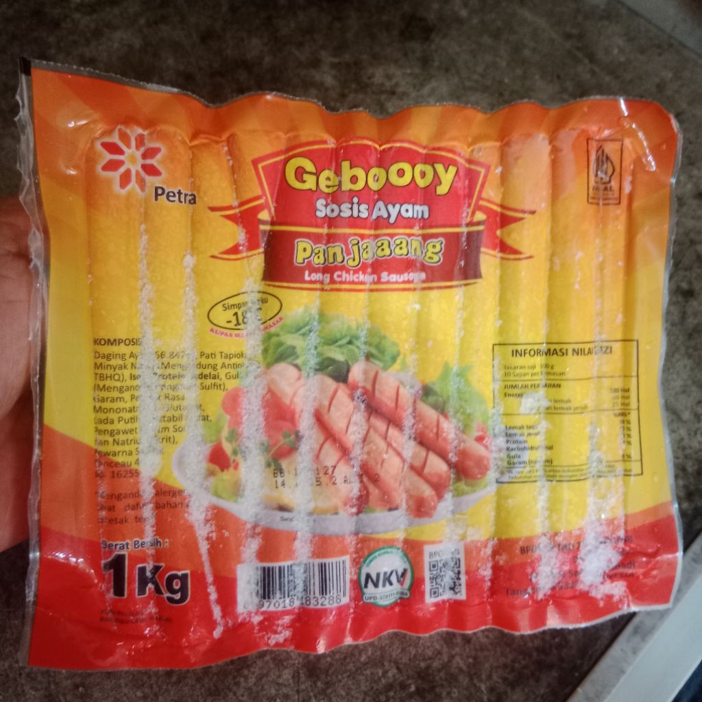 Sosis geboy panjang 1kg/long sosis