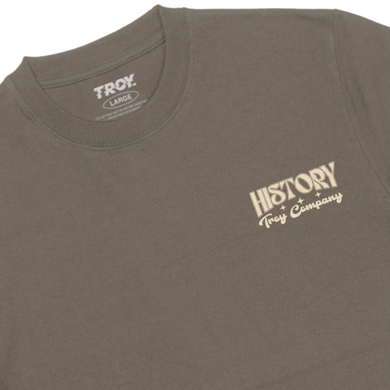 Troy Company Tshirt Maple Brown New History - Kaos Lengan Pendek Kaos Coklat Maple MTD 2848