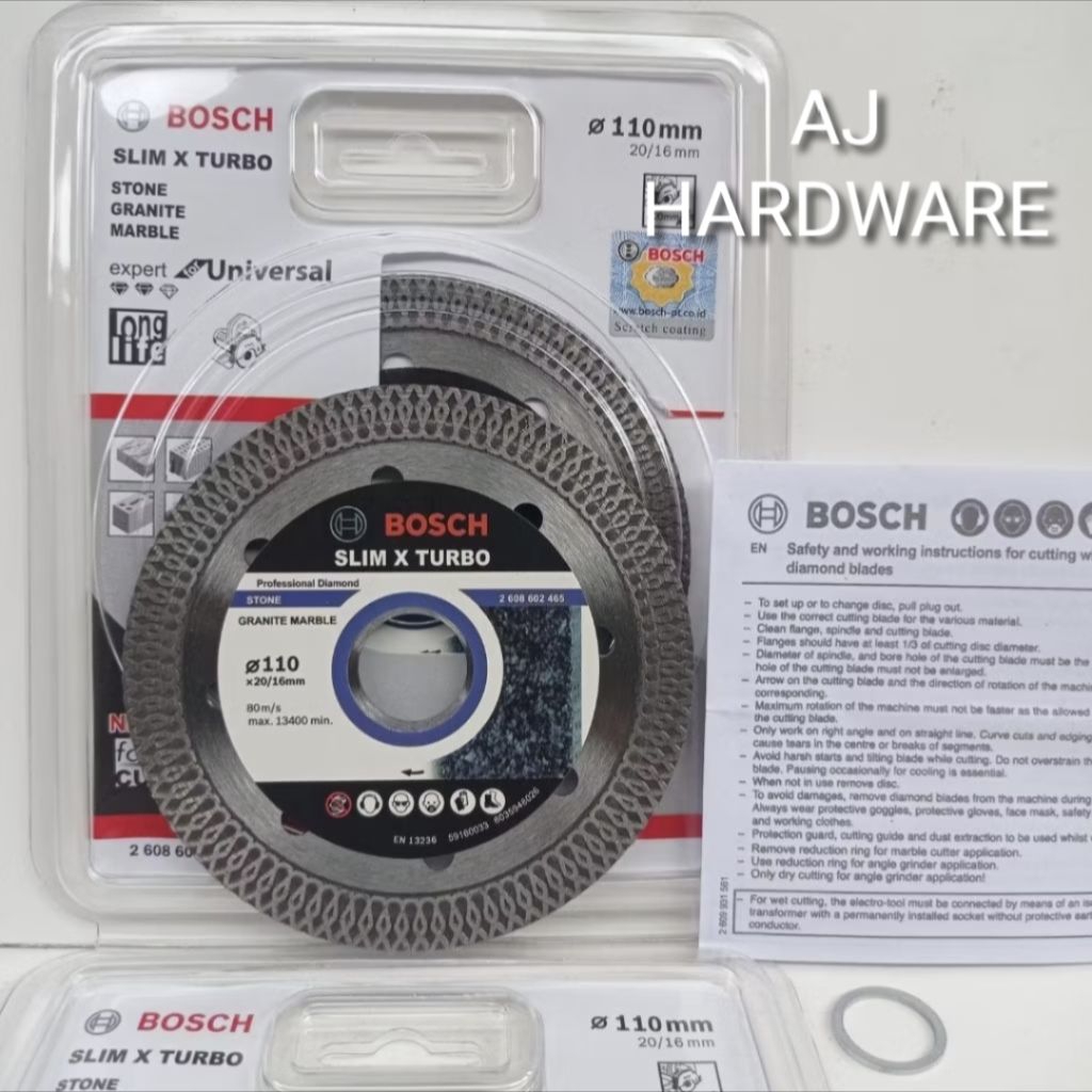 Diamond Wheel BOSCH slim x turbo Asli | Pemotong Keramik, Granite Bosch slim x turbo