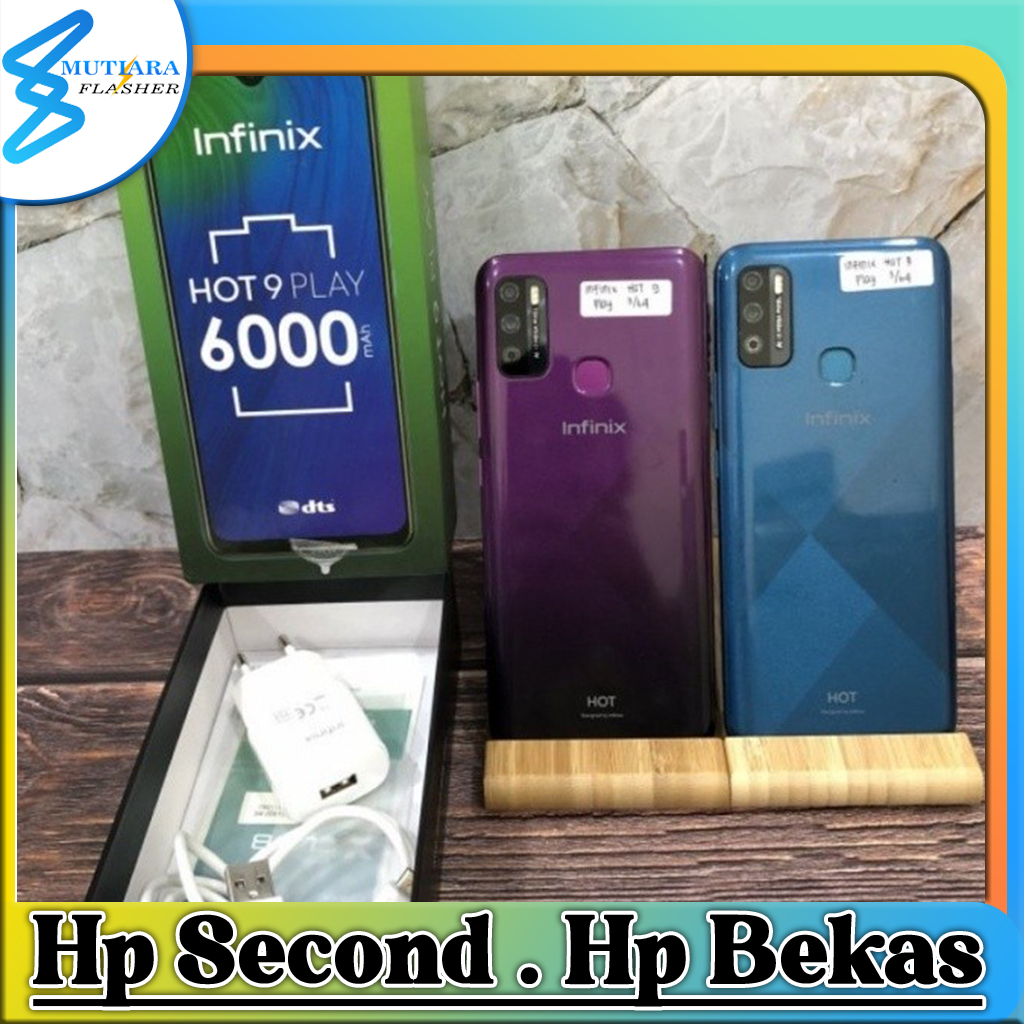 Infinix Hot 9 Play Ram 2/32GB | Ram 3/64GB | Ram 4/64GB Bekas Original Flasher Store