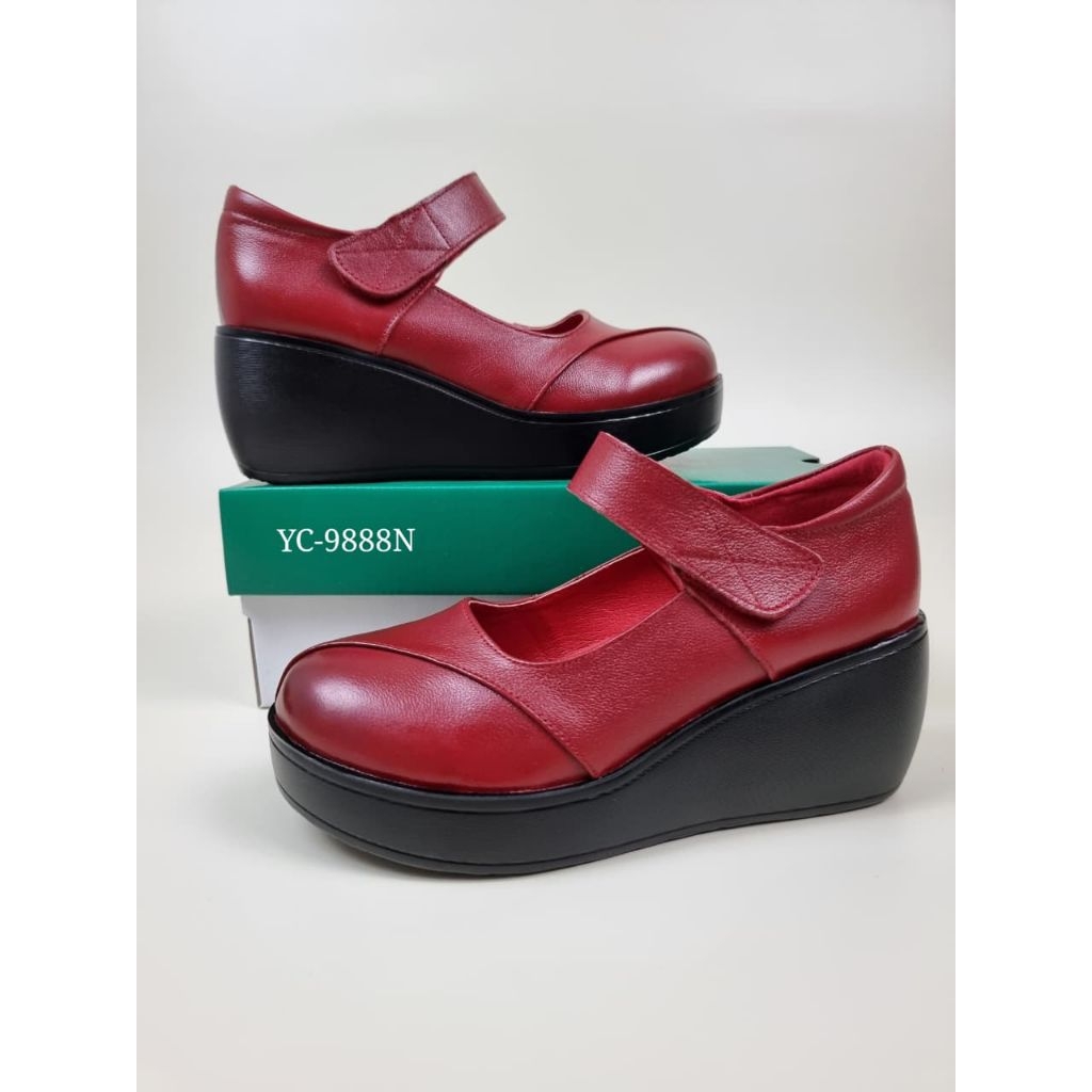 SEPATU WANITA STRAP WEDGES 7cm