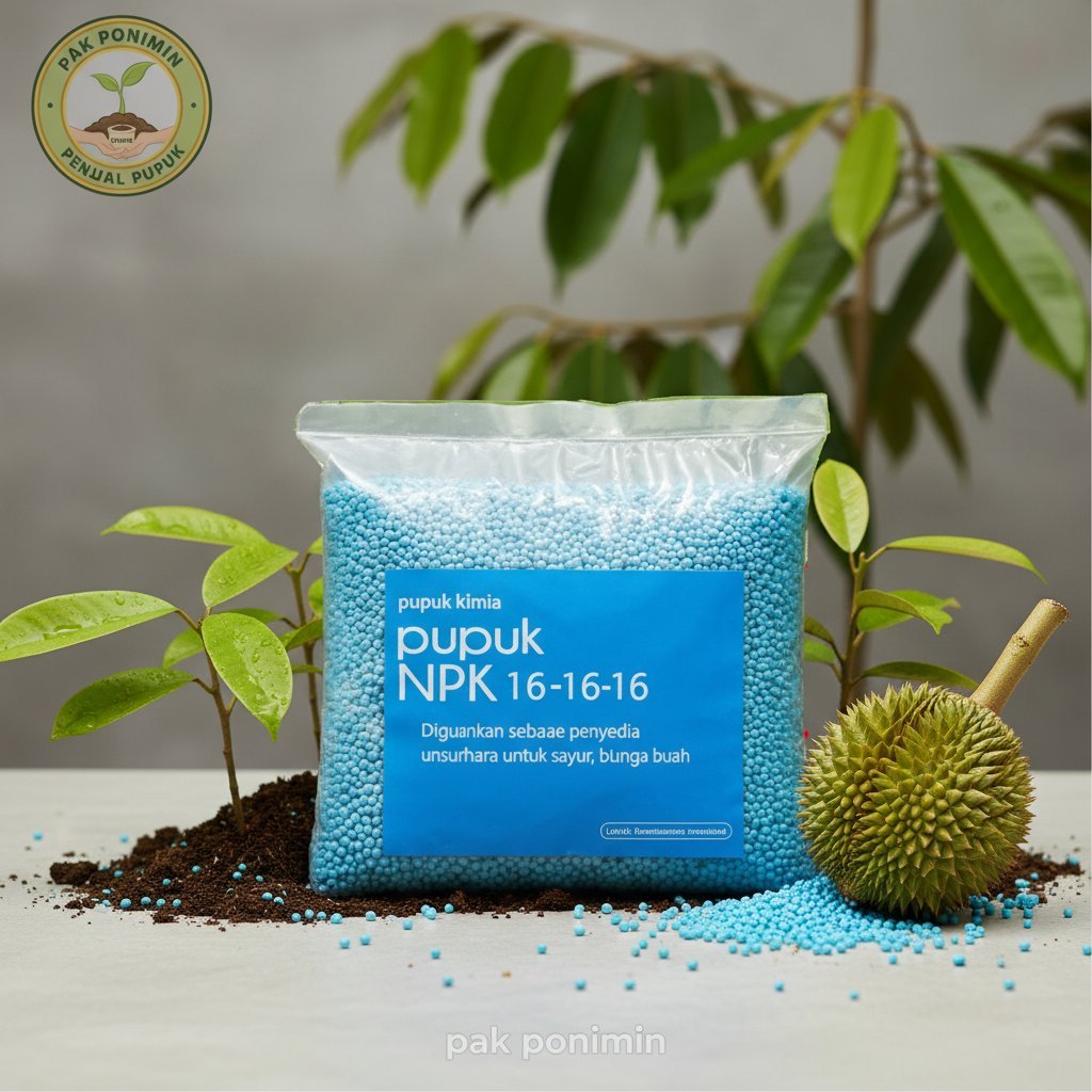 Pupuk NPK 16-16-16 Premium Kemasan Repack Nutrisi Tanaman Buah durian