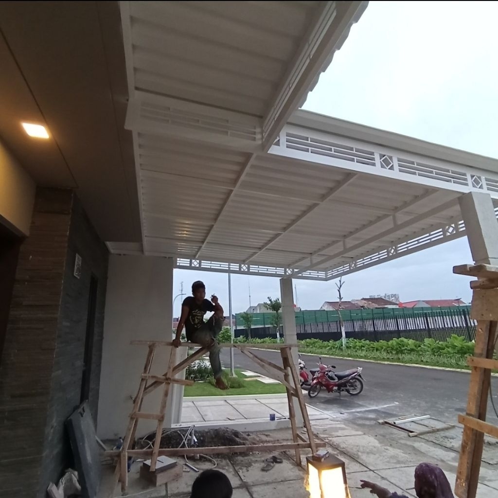 atap kanopi alderon double layer