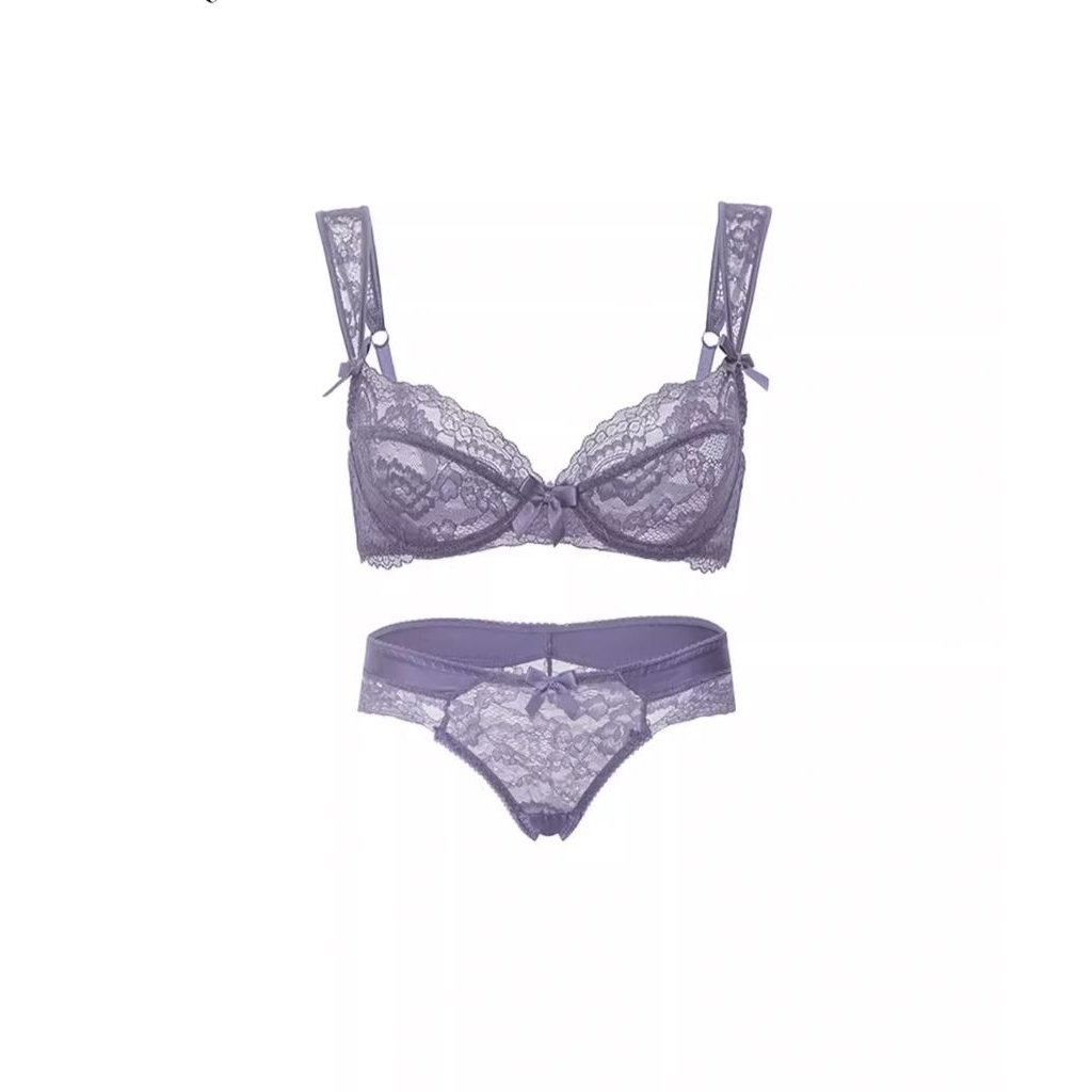 BEVERLY JEAN - Kimberly Bra Setelan BH + CD Seksi Renda Pakaian Dalam Wanita BH Kawat Celana Dalam C