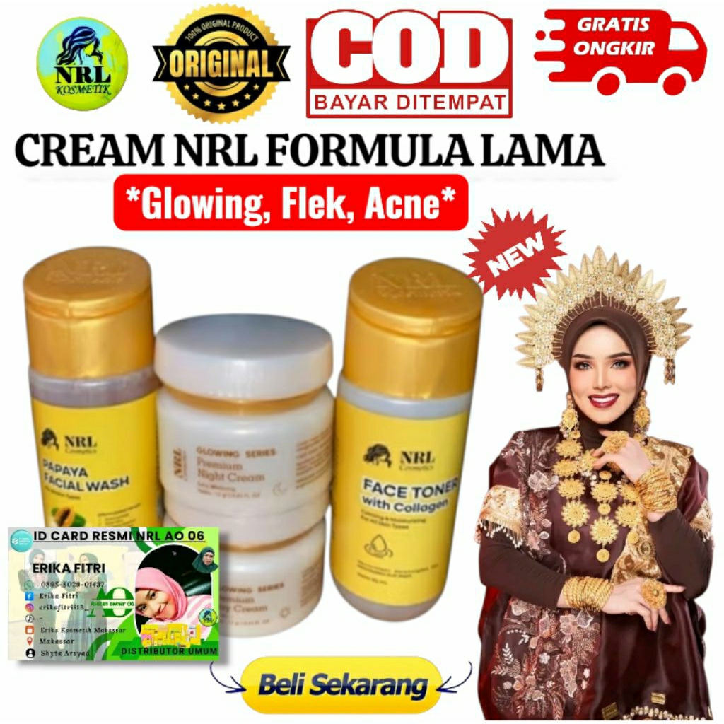 CREAM NRL ORIGINAL NRL KOSMETIK KEMASAN TERBARU (FORMULA LAMA)