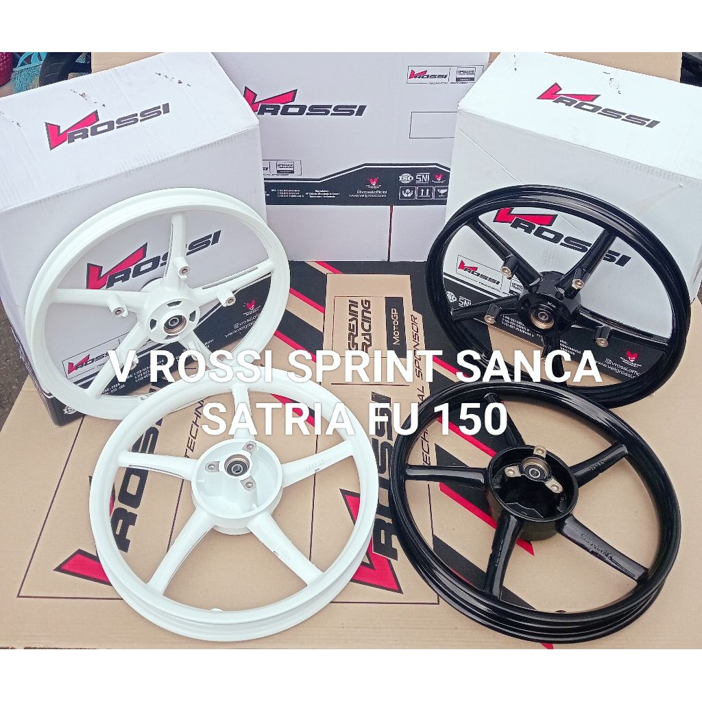 VELG/PELAK RACING V ROSSI SPRINT RC SANCA PALANG 5 SATRIA FU 150 KARBU SATRIA FU 150 INJEKSI ORIGINA
