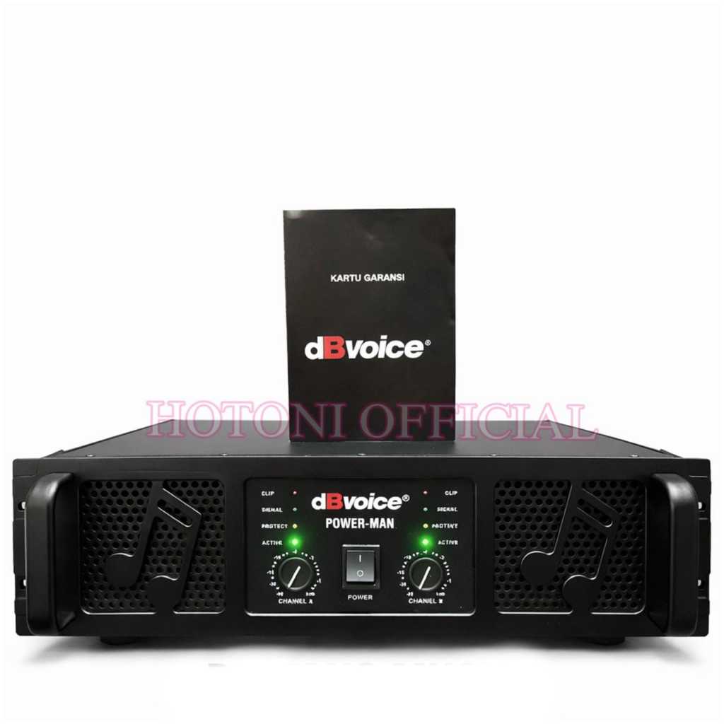 Power Amplifier DB Voice Power Man 2x2000watt Original Amplifier dBvoice Class GB PowerMan Bagus ( B