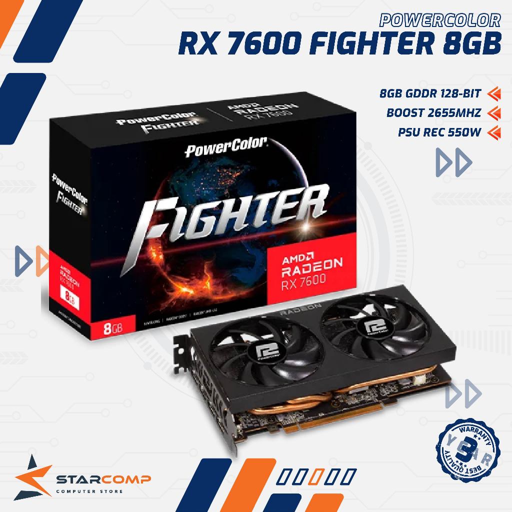 PowerColor Radeon RX 7600 8GB FIGHTER