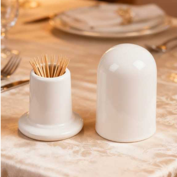Tempat Tusuk Gigi Keramik Porselen Home Line