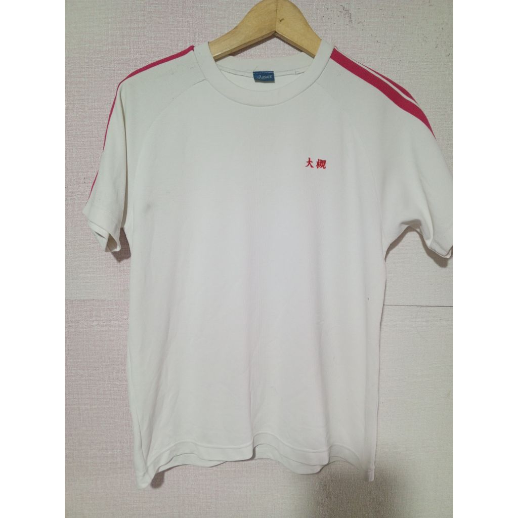 baju kaos olahraga lengan pendek asics size M second