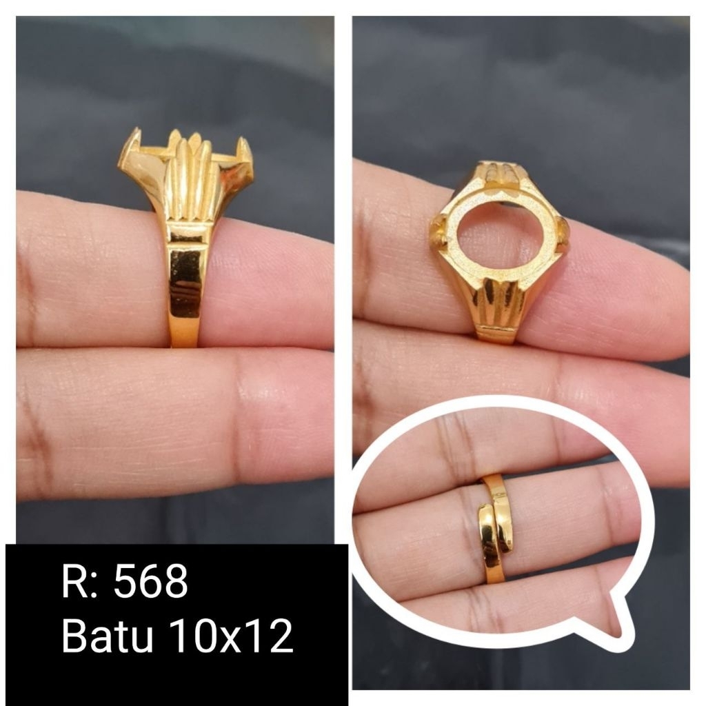 Ikat ring emban perunggu model eropa