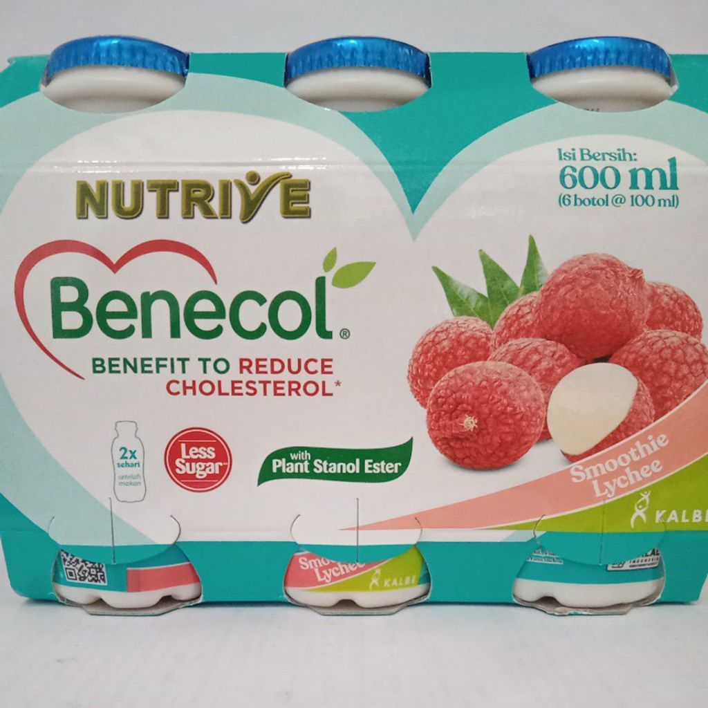 benecol smootie lychee 100ml menurunkan kolesterol