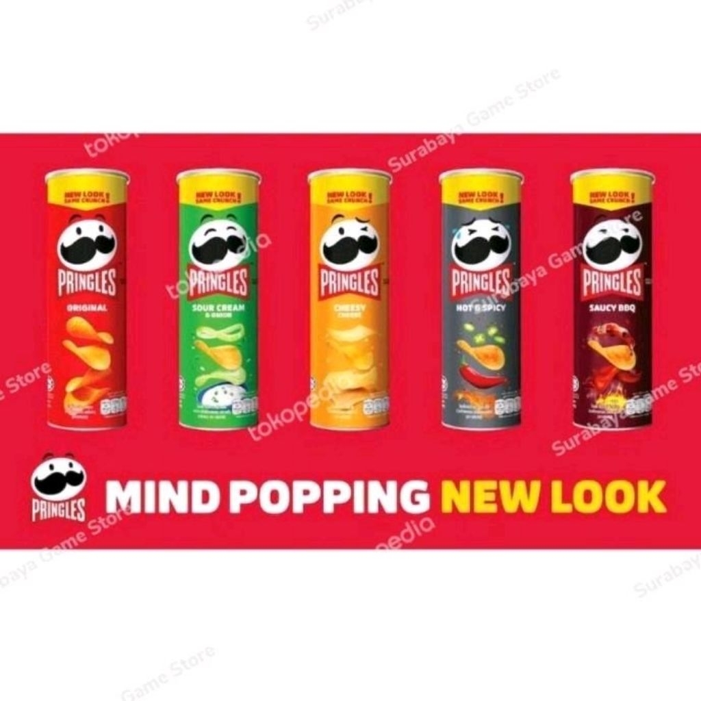 PRINGLES Potato Crisps Kaleng 102Gr