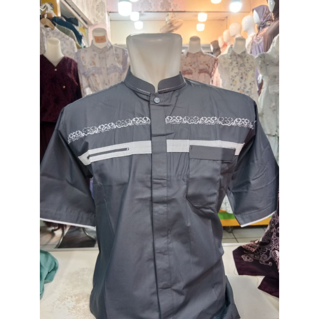 Baju Koko Pria Syamil pendek