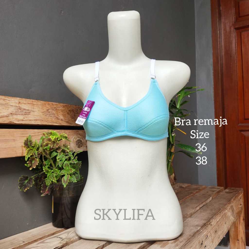 4 / 6 PCS Bra Sport Wanita Perempuan Dewasa Remaja Tanpa Kawat dan Busa Tipis Ukuran 36 38 Lovely