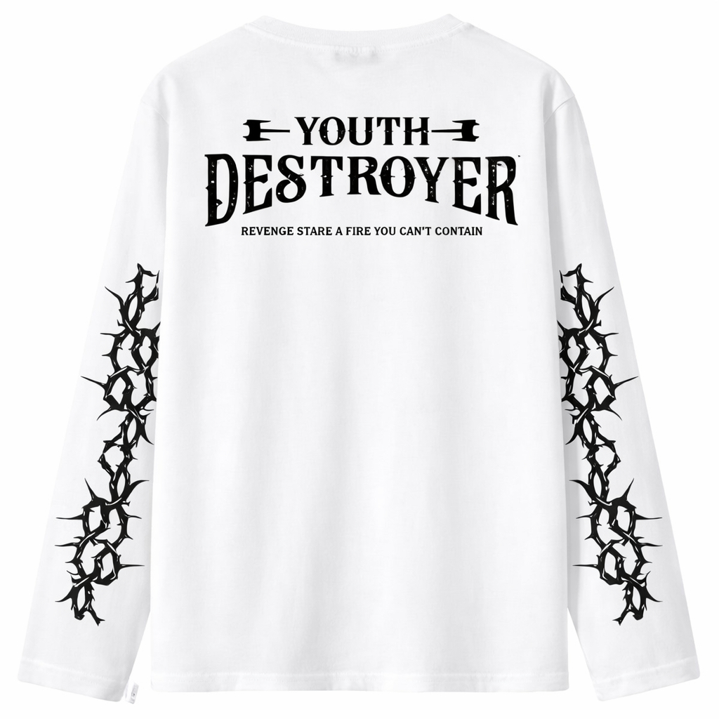 READY KAOS LENGAN PANJANG NETRAL YOUTH DESTROYER T-SHIRT LONGSLEEVE NETRAL KATUN DISTRO