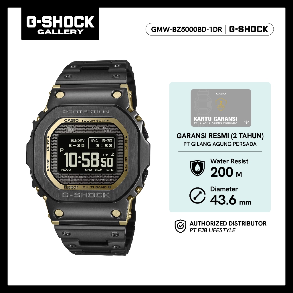 Jam Tangan G-Shock Pria GMW-BZ5000BD-1DR Full Metal Digital
