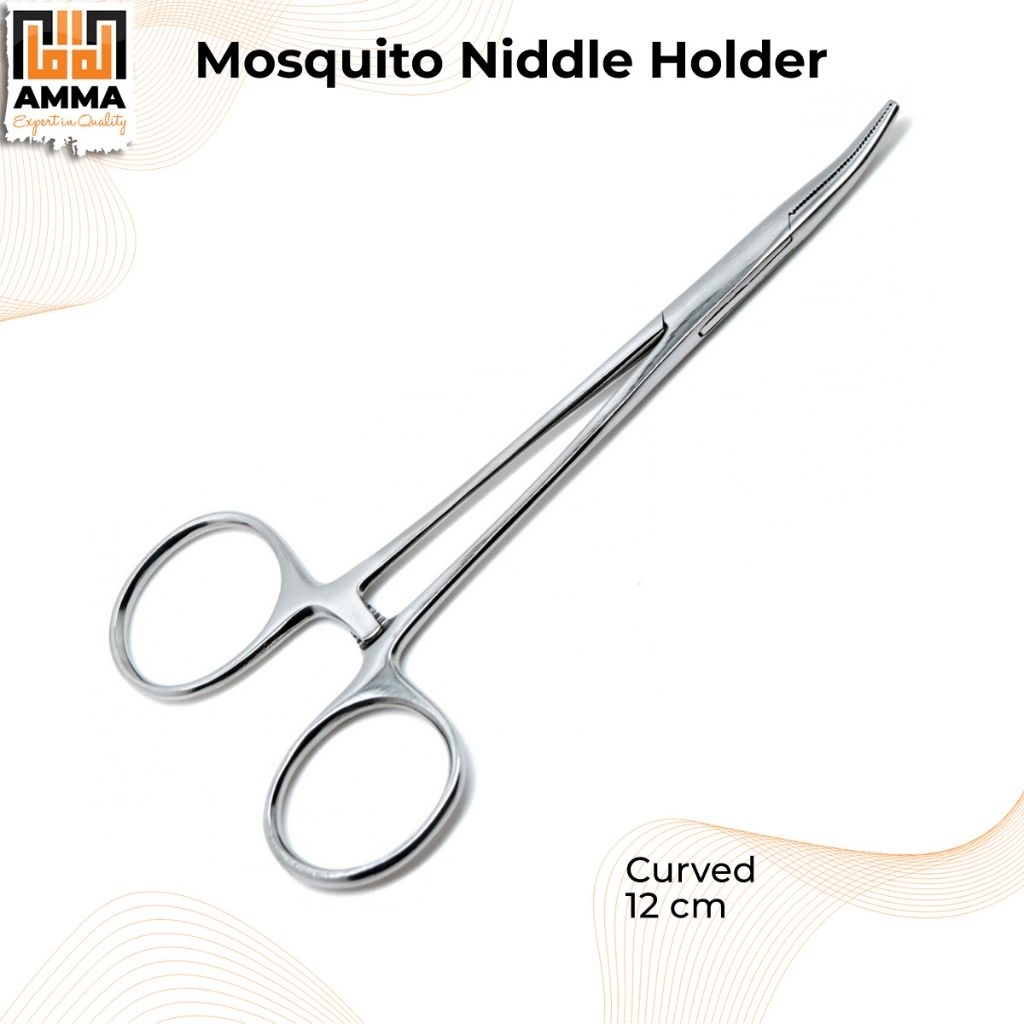 Mosquite Needle Holder , Curved 12cm