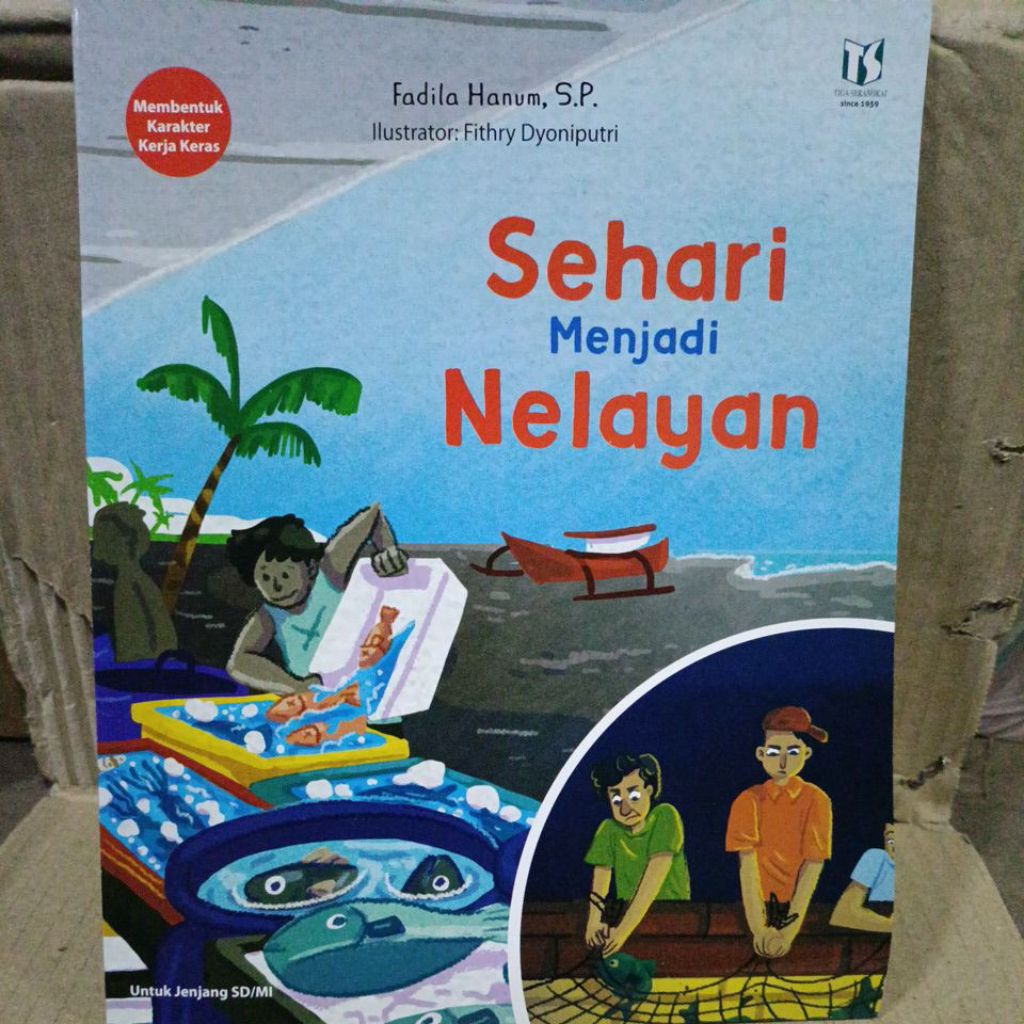 Buku cerita Sehari Menjadi Nelayan