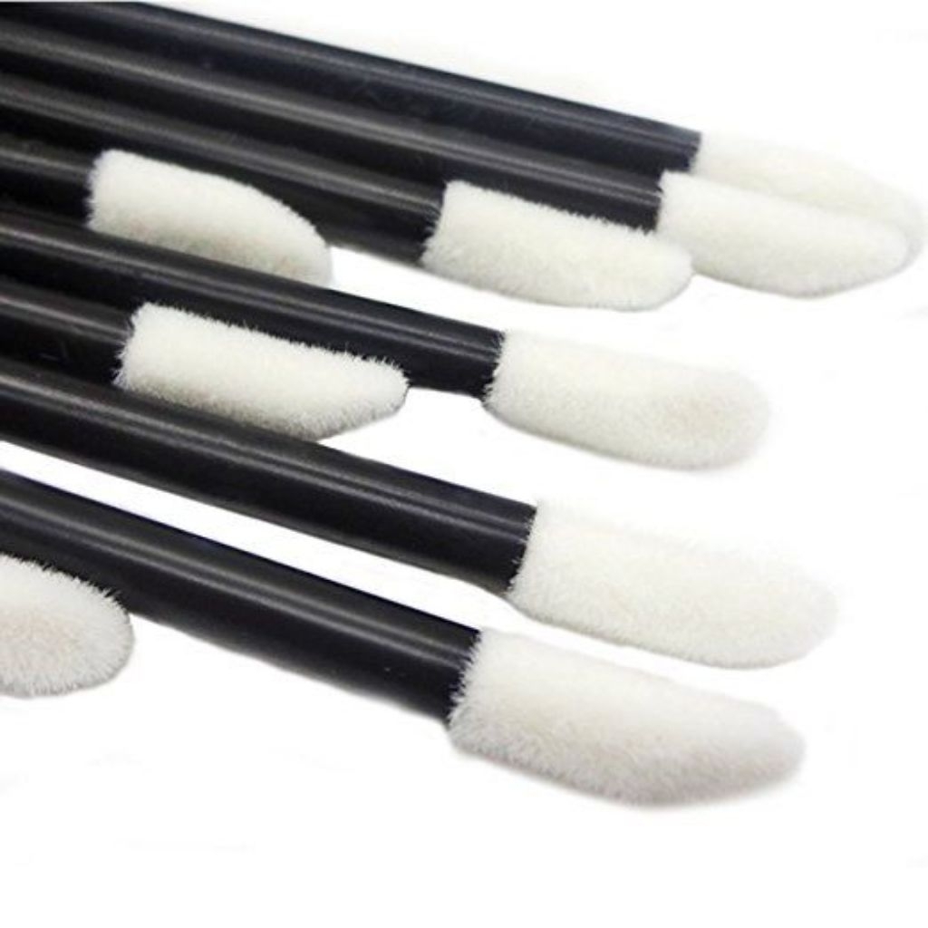 Kuas lipstik aplikator kuas bibir sekali pakai / disposable lip brush untuk makeup