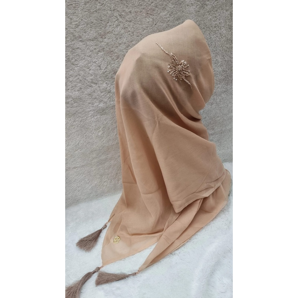 Hijab segiempat payet paris jadul arza hijab