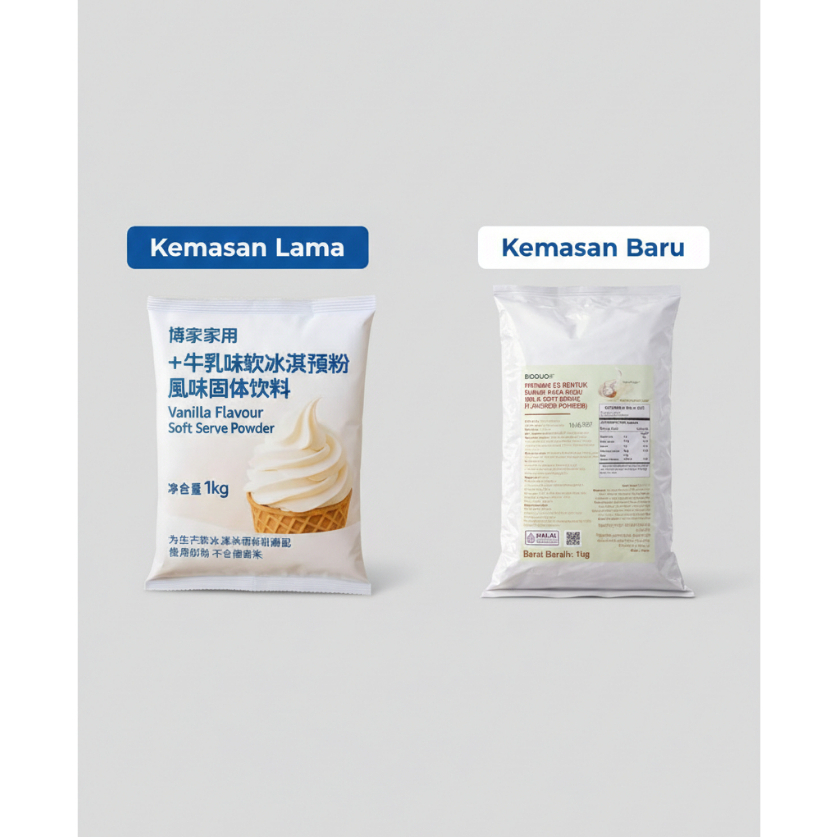 BODUO MILK ICE CREAM POWDER - Bubuk Soft Es Krim Susu Mirip Mixue Tianlala Momoyo Cooler City Wedrin