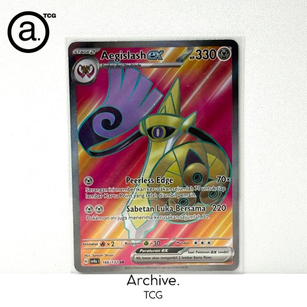 Aegislash ex SR (166/132) Pokemon Indonesia ~ Pertemuan Paradoks SV4S
