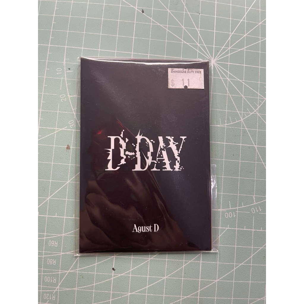 READY BTS Suga Metalic Photocard Merchandise DDAY Official Sealed Agust D