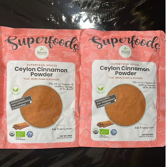 Nature's Superfoods Organic Ceylon Cinnamon Powder 100g