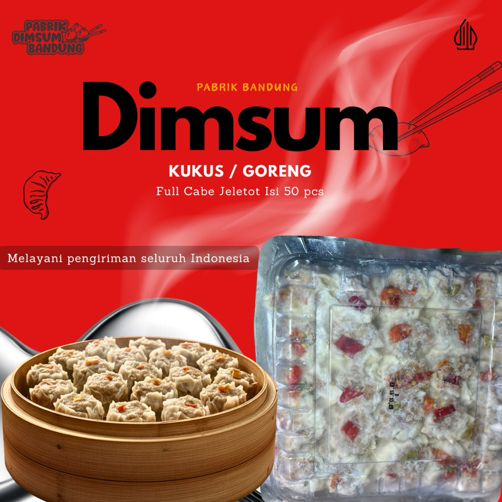 DIMSUM FUL CABE JELETOT ISI 50 / HALAL / MURAH / ENAK