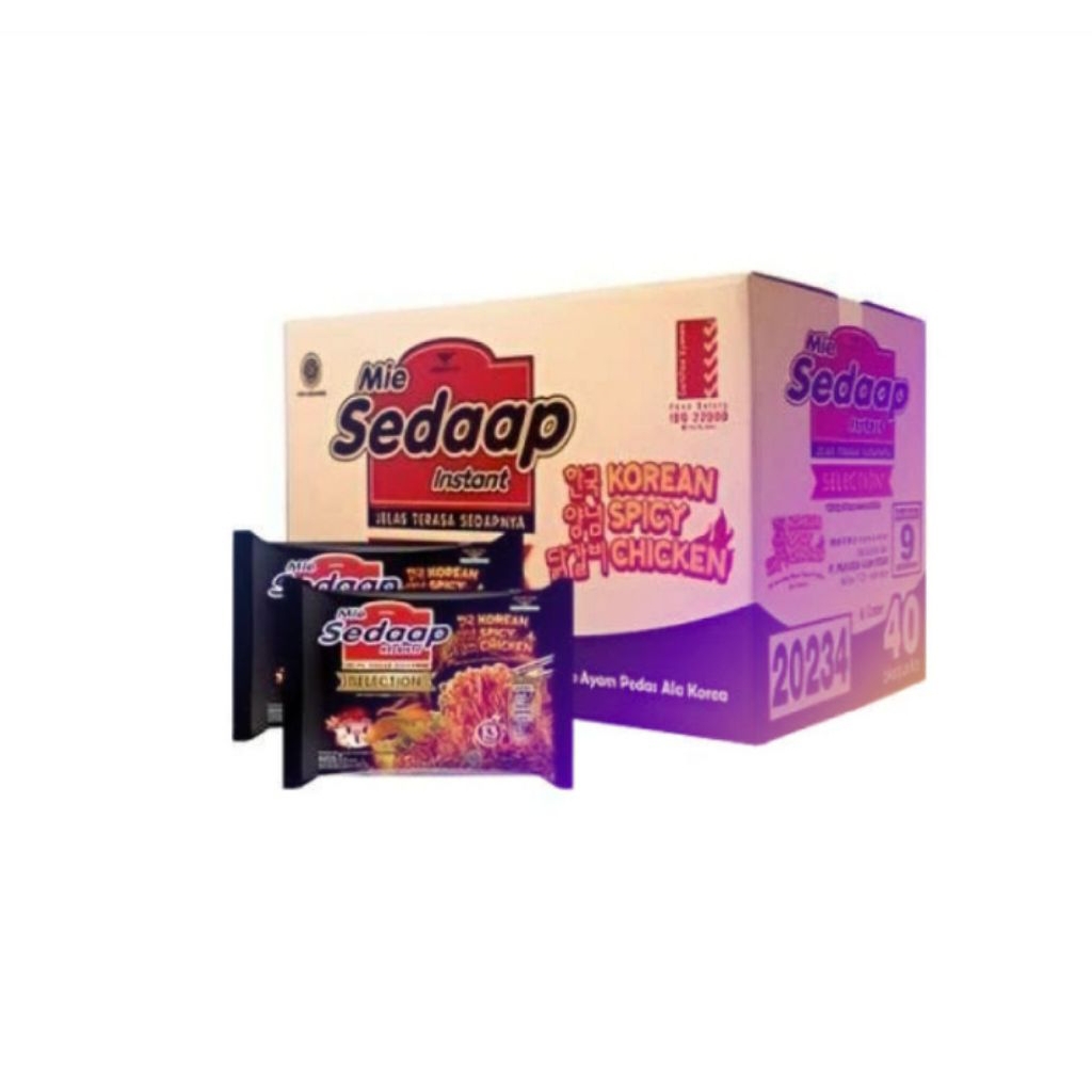 mie sedap goreng Korean spicy 1box isi 40 harga 140000