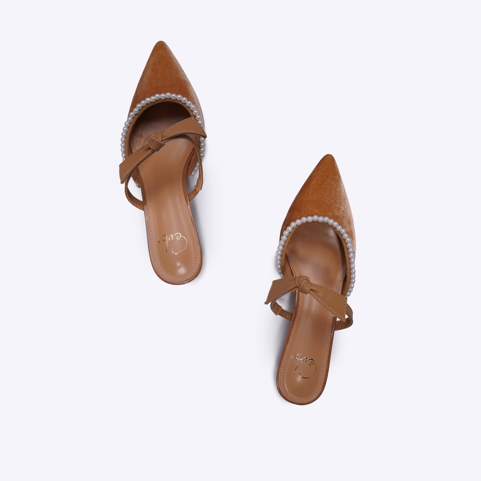 Everbest EVB Ederin  Mule Shoes Wanita Black & Gold