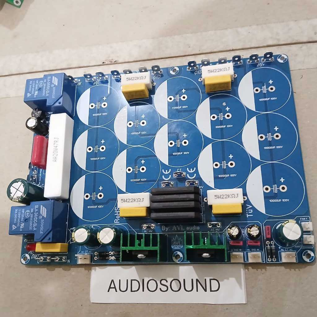 kit psu 12 elco class H dauble layer  + softstar 2 relay  (dioda sisir 4x 50a original SEP GBJ5010 )