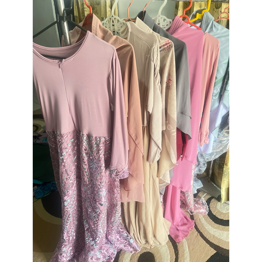 Preloved set gamis syar'i