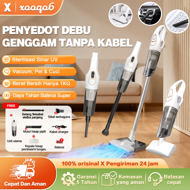 BOMAI  Vacum Cleaner 7 IN 1 Penyedot Debu Portable Cordless Multifungsi / Alat Pel Lantai / Sapu Lan