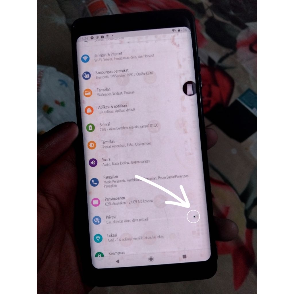 lcd ori copotan sony xz3 shadow normal