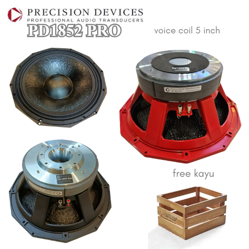 SPEAKER PD1852 PRO DOUBLE MAGNET 18 INCH VC 5IN SUBWOOFER PD1852PRO SPEKER KOMPONEN tersedia 2 warna